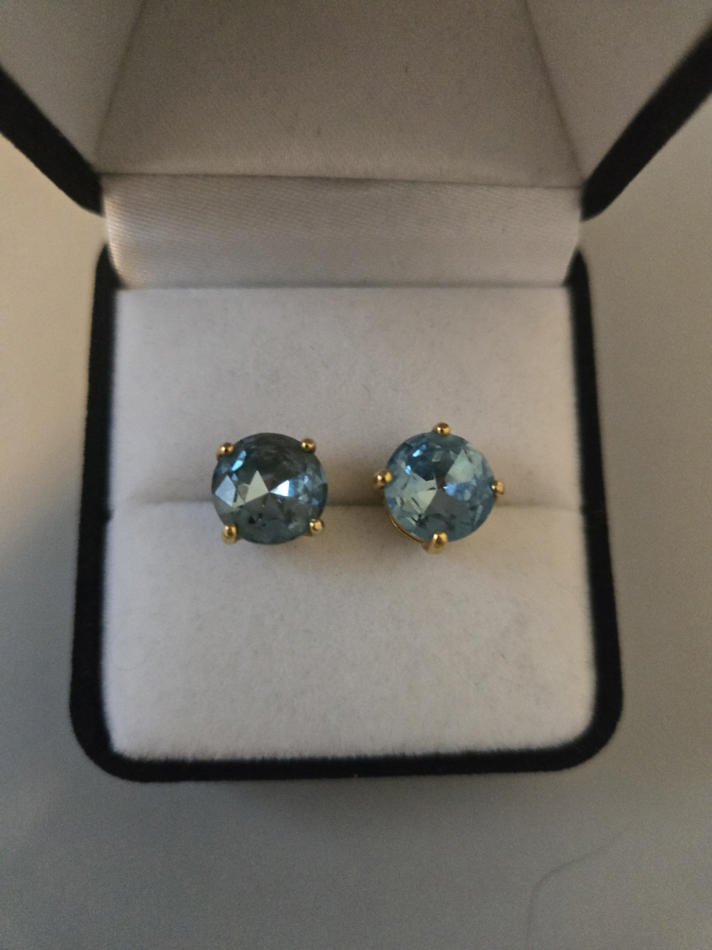 Vintage Kate Spade Round Stud Earrings In Blue
